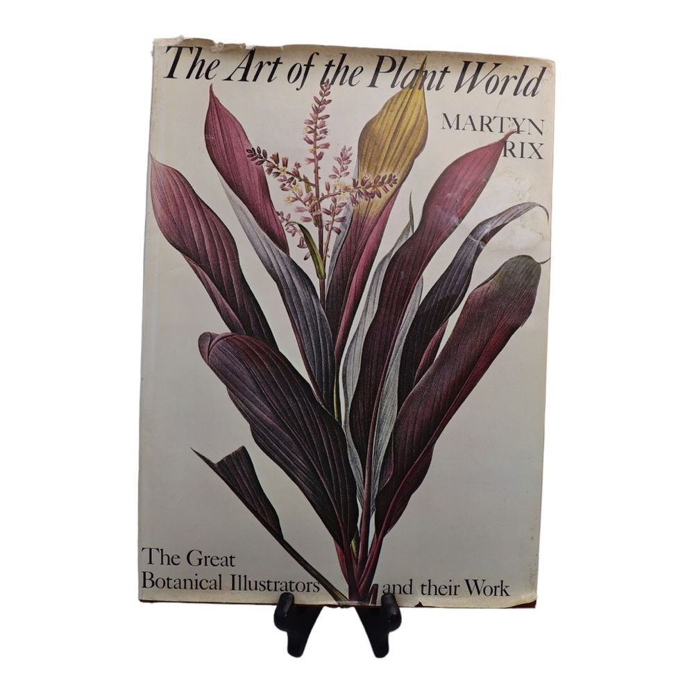 Vintage 1980's Botanical Art Book The Art Of The Plant World  Martyn Rix
